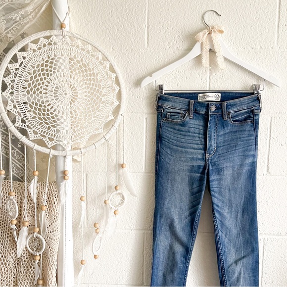 Abercrombie & Fitch Dark Blue Skinny Denim Pants - Picture 2 of 10